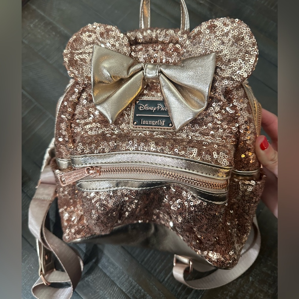 Disney sparkle loungefly bag